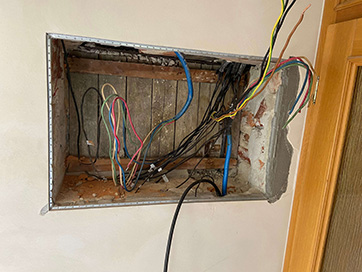 Domovní rozvaděč včetně přívodu z HDS