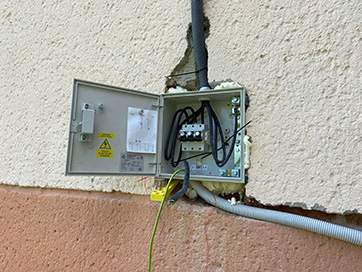 Domovní rozvaděč včetně přívodu z HDS