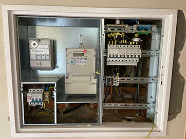 Domovní rozvaděč včetně přívodu z HDS